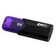  Pen Drive 128GB Emtec B110 Click Easy 3.0 USB 3.0 fekete-lila (ECMMD128GB113) 
