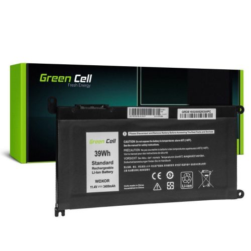  Green Cell akkumulátor WDX0R WDXOR Dell Inspiron 11.4V 3400mAh (DE150) 