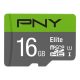  16GB microSDHC PNY Elite U1 + adapter (P-SDU16GU185GW-GE) 