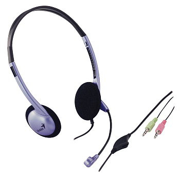  Genius HS-02B mikrofonos fejhallgató 