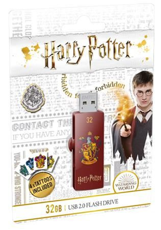  Pen Drive 32GB Emtec Harry Potter Gryffindor USB 2.0 (ECMMD32GM730HP01) 