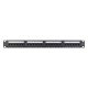  Nikomax UTP patch panel cat.5e 24 port 19" 1U (NMC-RP24UD2-ES-1U-BK) 