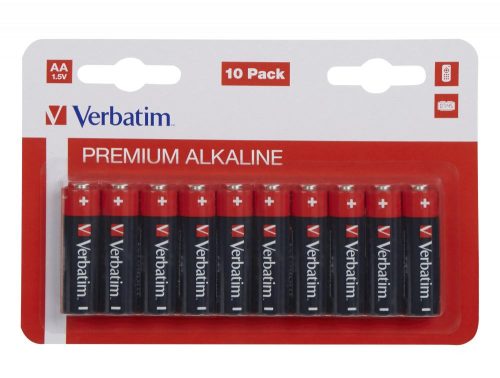  Verbatim alkáli ceruzaelem AA (10db/csomag) (49875) 