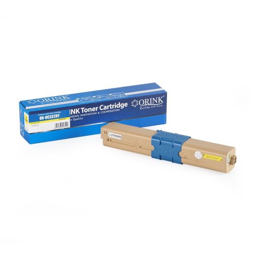  Orink C332/MC363 utángyártott OKI toner sárga (OKOC332YE3K) 