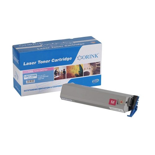  Orink C7100 utángyártott OKI toner magenta (OKOC7100MA) 