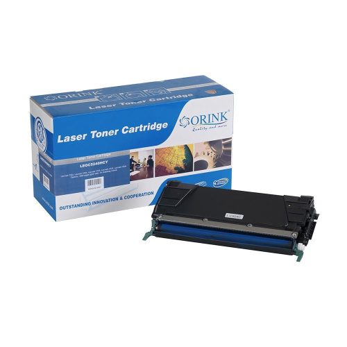  Orink C524 utángyártott Lexmark toner ciánkék (LEOC5240HCY) 