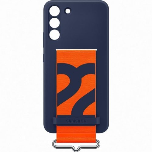  Samsung Galaxy S22+ szilikontok szíjjal tengerészkék (EF-GS906TNEGWW) 