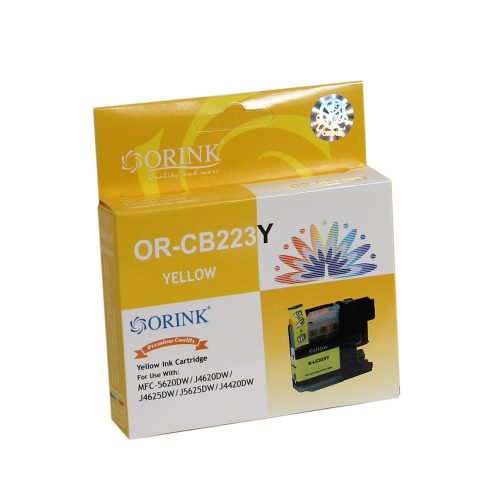  Orink LC223XL utángyártott Brother tintapatron sárga (BROLC223XLYE) 