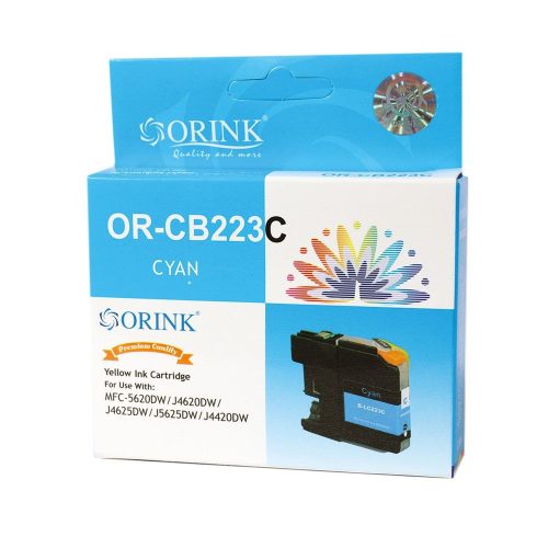  Orink LC223XL utángyártott Brother tintapatron ciánkék (BROLC223XLCY) 