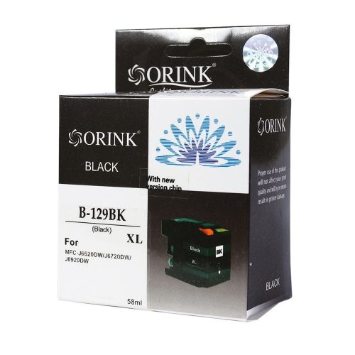  Orink LC129XL utángyártott Brother tintapatron fekete (BRLC129XLBK) 