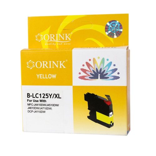  Orink LC125XL utángyártott Brother tintapatron sárga (BROLC125XLYE) 
