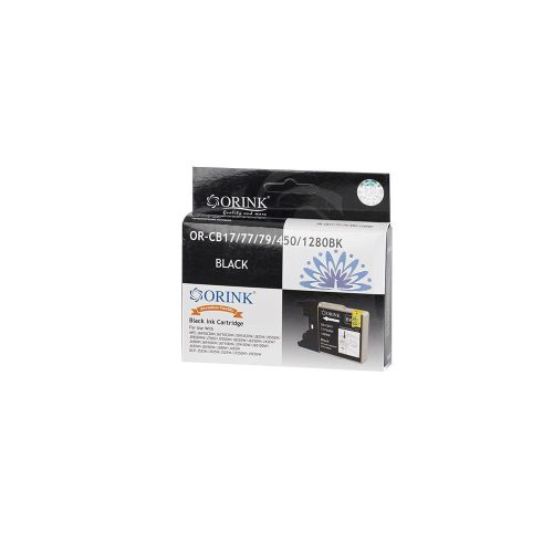  Orink LC12/LC1240/LC1280XL utángyártott Brother tintapatron fekete (BROLC12BK) 
