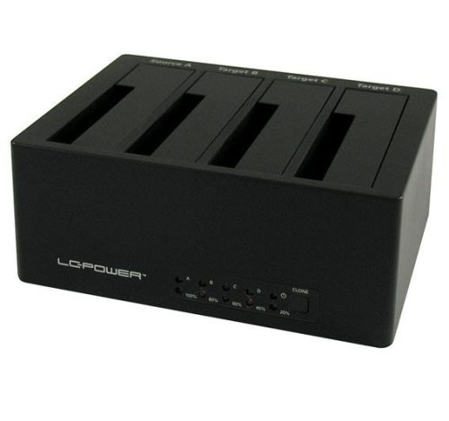  LC Power LC-DOCK-U3-4B 4x 2.5"-3.5" merevlemez dokkoló 
