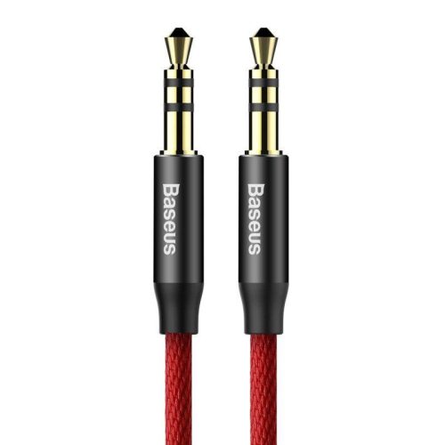  Baseus Yiven 3,5mm AUX mini jack audiokábel 1,5 m piros (CAM30-C91) 