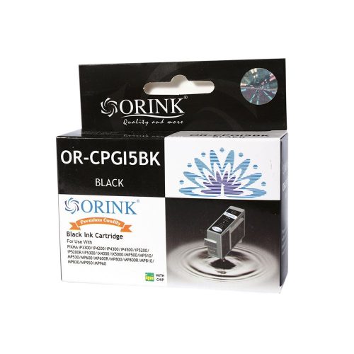  Orink BCI15 utángyártott Canon tintapatron fekete (CAOBCI15BK) 