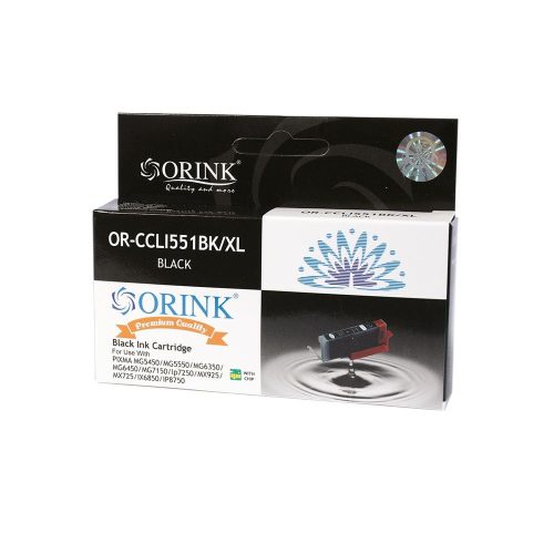  Orink CLI551XL utángyártott Canon tintapatron fekete (CAOCLI551XLBK) 