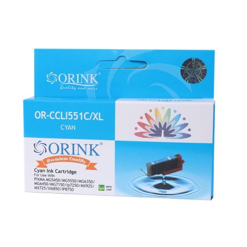  Orink CLI551XL utángyártott Canon tintapatron ciánkék (CAOCLI551XLCY) 
