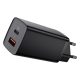  Baseus GaN2 Lite fali töltő USB-A + USB-C 65 W fekete (CCGAN2L-B01) 