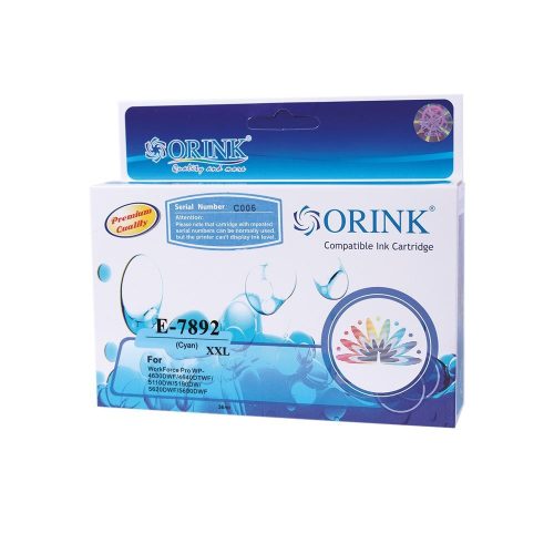  Orink T7892 utángyártott Epson tintapatron ciánkék (EPOT7892) 