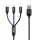 Baseus 3az1-ben USB-A --> USB-C / Lightning / Micro USB kábel 1,2 m fekete (CAMLT-BSY01) 