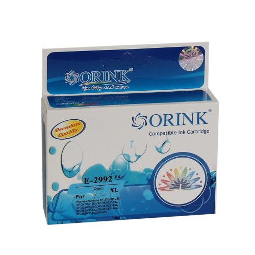  Orink T2992 utángyártott Epson tintapatron ciánkék (EPOT2992) 