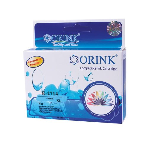  Orink T2714 utángyártott Epson tintapatron sárga (EPOT2714) 