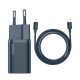  Baseus Super Si Quick Charger 1C 20W fali töltő + USB-C - Lightning kábel 1m kék (TZCCSUP-B03) 