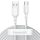  Baseus Simple Wisdom USB-A - USB-C kábel 2db 1.5m fehér 