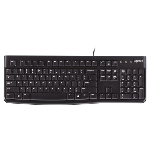  Logitech K120 USB billentyűzet fekete OEM  (920-002640) 