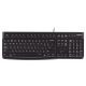  Logitech K120 USB billentyűzet fekete OEM  (920-002640) 