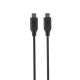  Silicon Power Boost Link PVC LK15CC USB Type-C - USB Type-C töltő-/adatkábel 1m fekete (SP1M0ASYLK15CC1K) 