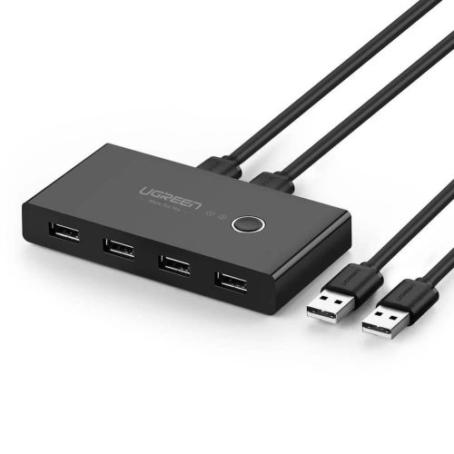  UGREEN KVM USB kapcsoló 2x4 USB 2.0 fekete (30767) 