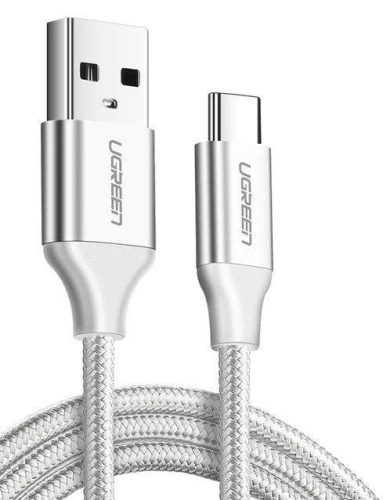 UGREEN USB-USB-C kábel, QC3, 0,2m, fehér (60133) 
