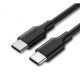  UGREEN USB-C – USB-C kábel PD 60W 1m fekete (50997) 