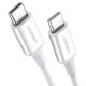  UGREEN US264 USB-C - USB-C kábel 60W 2m fehér (60520) 