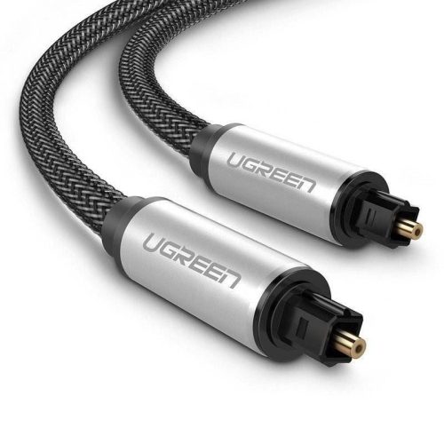  UGREEN AV108 Toslink audio optikai kábel, fonott alumínium, 1.5m, szürke (10542) 