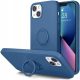  Cellect Samsung S22 Plus szilikon tok gyűrűvel sötétkék (CEL-RING-S22P-DBL) 