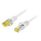  Lanberg CAT6A S/FTP LSZH CU kábel 0.5m szürke (PCF6A-10CU-0050-S) 