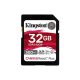  32GB SDHC Kingston Canvas React Plus CL10 UHS-II U3 V90 memóriakártya (SDR2/32GB) 