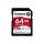  64GB SDXC Kingston Canvas React Plus CL10 UHS-II U3 V90 memóriakártya (SDR2/64GB) 