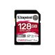  128GB SDXC Kingston Canvas React Plus CL10 UHS-II U3 V90 memóriakártya (SDR2/128GB) 