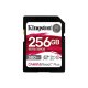  256GB SDHC Kingston Canvas React Plus CL10 UHS-II U3 V90 memóriakártya (SDR2/256GB) 