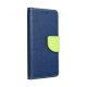  Fancy Xiaomi Redmi Note 11/11S fliptok kék-lime (64455) 