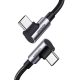  UGREEN US335 USB-C-USB-C ferde kábel 5A 100W 1m fekete (70696) 
