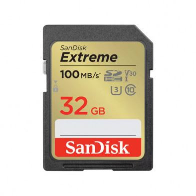  32GB SDHC Sandisk Extreme UHS-I U3 V30 CL10  (SDSDXVT-032G-GNCIN / 215402) 