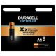  Duracell Optimum ceruzaelem AA 8db (10PP110017) 
