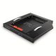  Axagon RSS-CD12 2.5" laptop ODD beépítő adapter fekete 