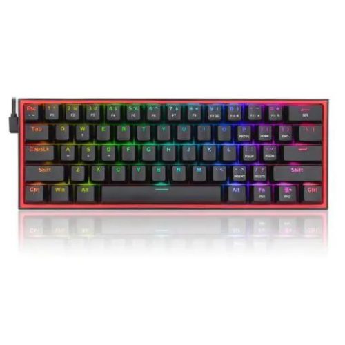  Redragon Fizz Pro Brown Switch vezetékes/vezeték nélküli billentyűzet fekete (K616-RGB_BROWN_HU) 
