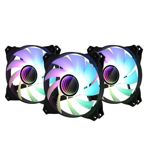  Zalman ZM-IF120A3 12cm-es ház hűtő ventilátor 3db + vezérlő 