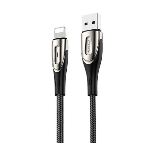  JOYROOM adatkábel és töltő (USB - lightning 8pin, 5V / 3000 mA, gyorstöltés támogatás, 120cm) FEKETE (S-M411_B_L) 